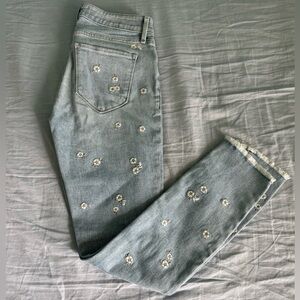 Abercrombie & Fitch Light Blue Floral Women's Jeans